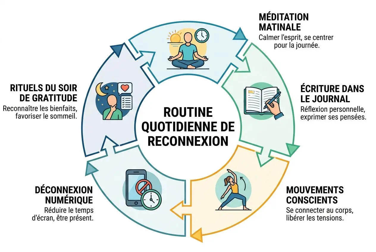 Cycle quotidien de reconnexion à soi